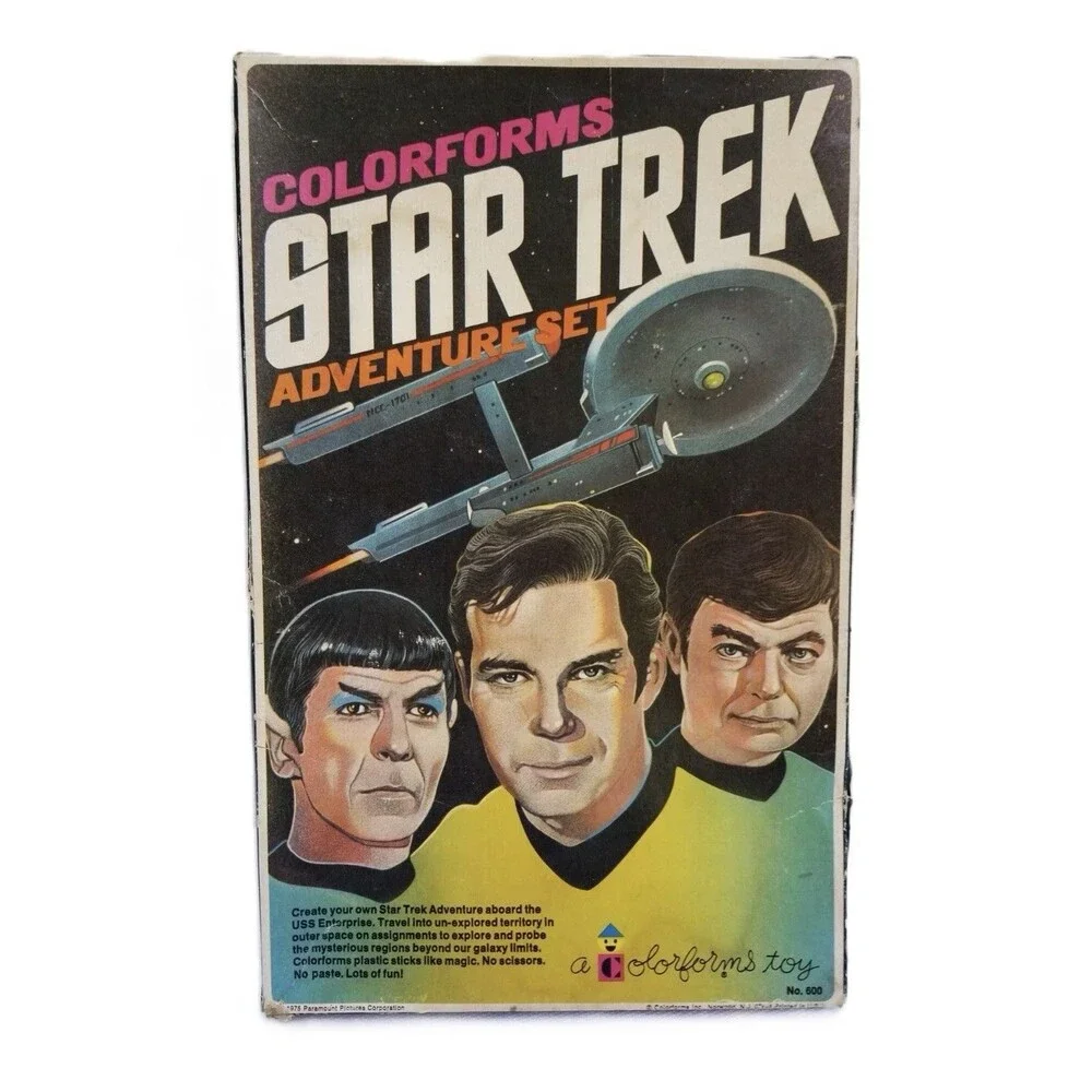 Original Star Trek Colorforms  Adventure Set 600 USS Starship Enterprise Nice 75